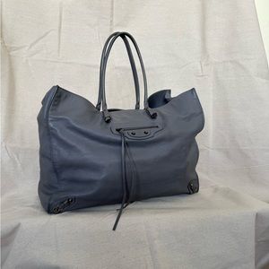 Balenciaga Grey Papier Leather tote